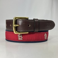 Vineyard Vines St. Louis Cardinals Golf Belt - Made in USA - Men's Size 32