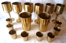 Kieliszek do wina Kubek do wódki Mosiądz 16 sztuk