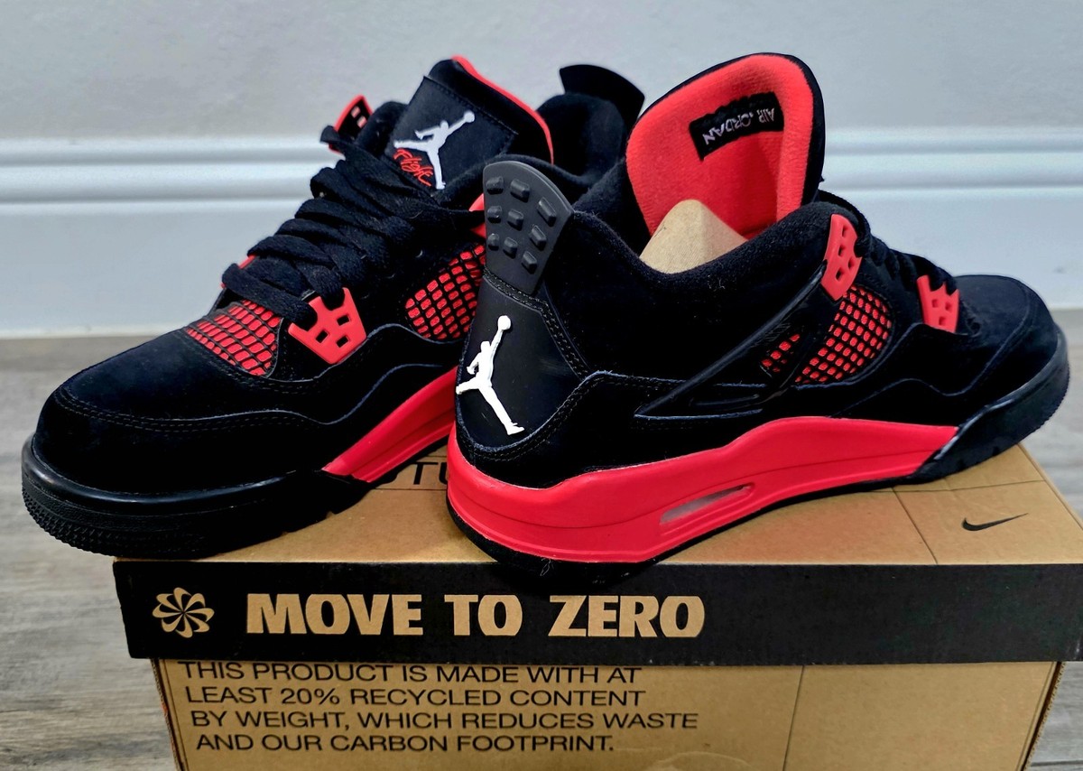 Size 6.5y - Jordan 4 Retro Mid Red Thunder | eBay