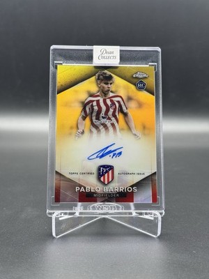 Topps Chrome Atlético Madrid 22/23 - Pablo Barrios - /10 RC - On card autograph