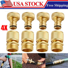 4pack 34 Garden Hose Quick Connect Water Hose Fit Brass Female Male Connector 4pack 34 Garden Hose Quick Connect Water Hose Fit Brass Female Male Connector
