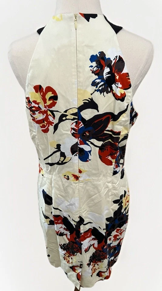 Beautiful Cue White Colourful Floral Halter Neck Dress-Workwear-Formal-Casual-12 - image 4 of 4