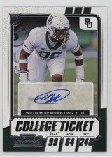 2021 Panini Contenders Draft Picks College Ticket William Bradley-King Auto 11ur