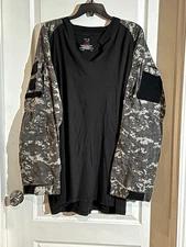 Rothco Combat Shirt Mens  3XL Digital Camo Heat Resistant Tactical Cargo Black