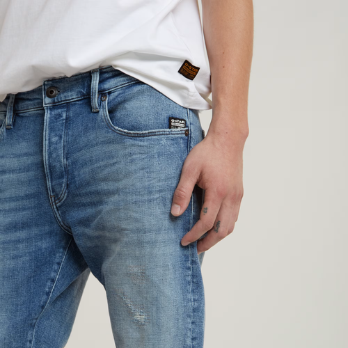 G-STAR RAW JEANS 3301 SLIM SUN FADED BLUE DONAU RESTORED W32 L32 NEW RRP £140.00 - Picture 4 of 6