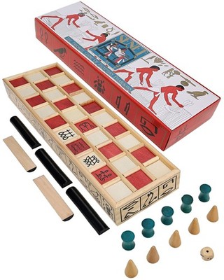 WE Games Senet Egyptian Board Game   Handcrafted Solid Wood Senet Set for His...