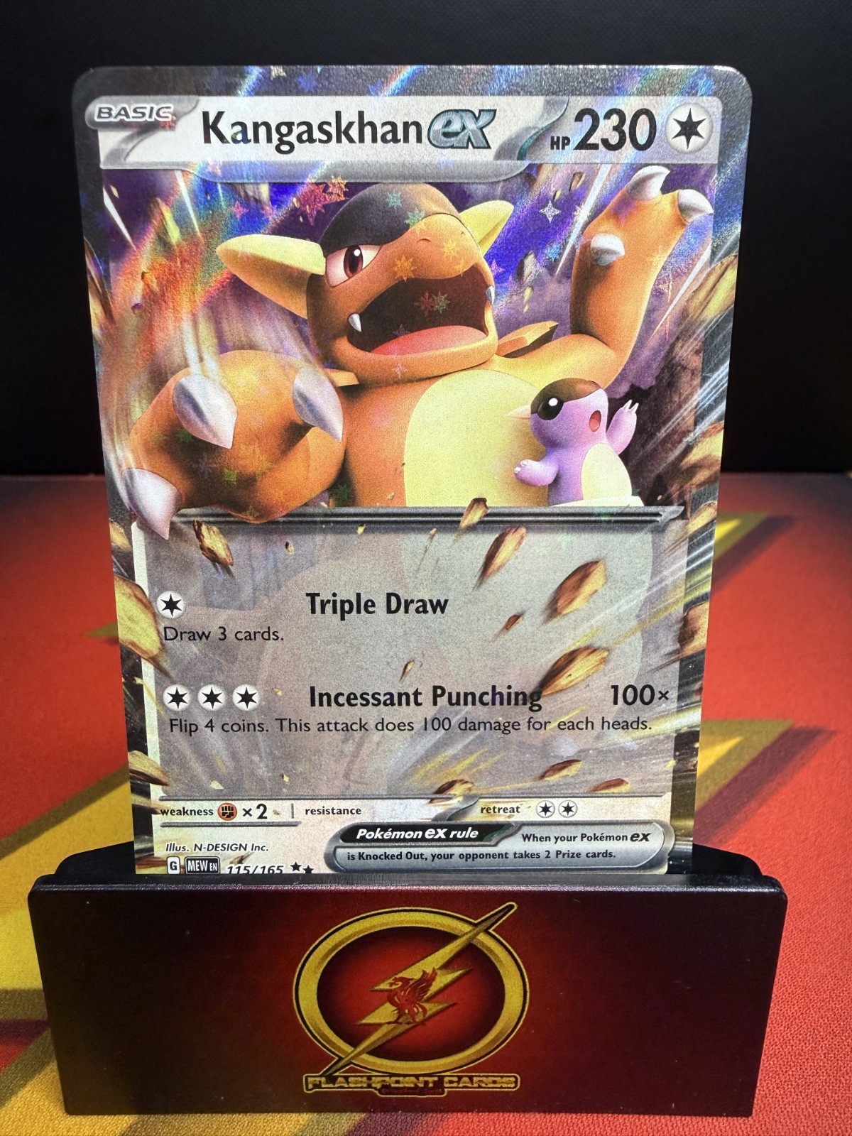 Kangaskhan ex - 115/165 - SV: Scarlet & Violet 151 - Double Rare -Mint/NM - EN