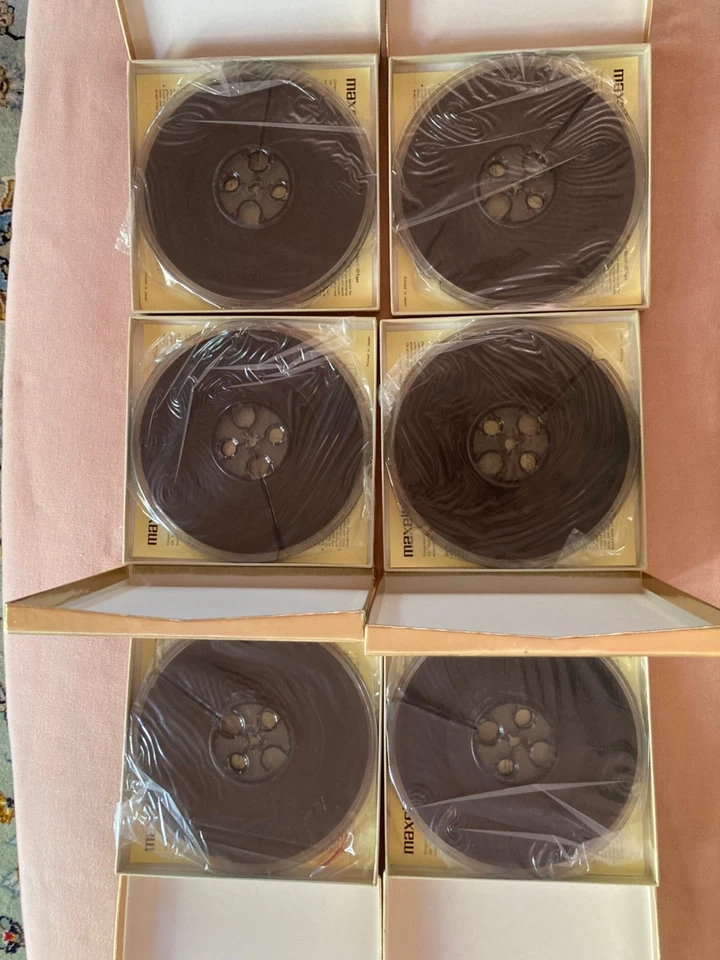 SEVEN UNUSED MAXELL UD 35-90  7” reel tapes for audio mastering - Image 2 of 4
