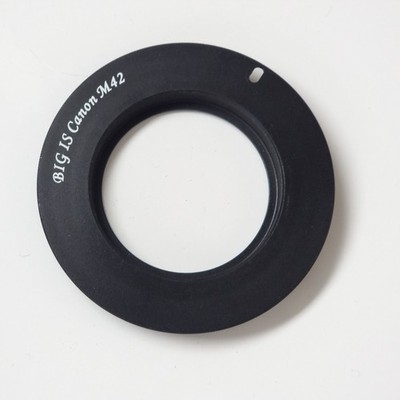 CANON EF LENS MOUNT CONVERTER ADAPTER FOR M42 LENS ONTO CANON EF BODY EOS Chip