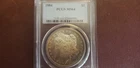 1884 MORGAN DOLLAR PCGS MS 64 DUAL SIDED TONED BEAUTY