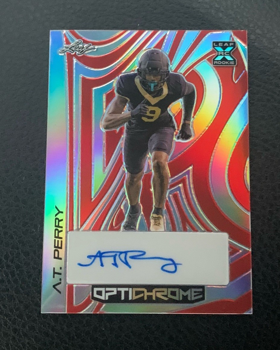 2023 Leaf Eclectic Optichrome A.T. AT Perry RED AUTO AUTOGRPAH RC XRC 7/9