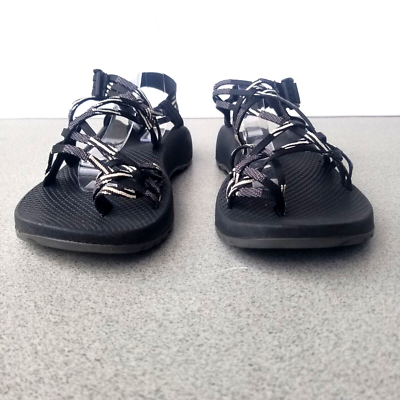 Chaco Women's Sz 11 ZX3 Classic Scatter Black/White Sport Sandals