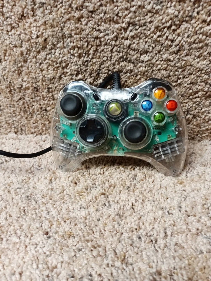XBOX 360 Afterglow Wired Clear Controller Model PL-3702  - Image 2 of 4