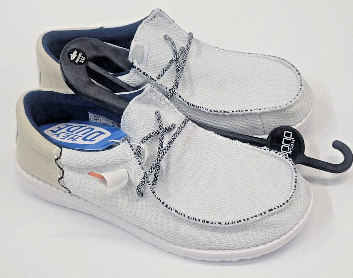 Hey Dude Wally Funk Open Mesh Mens Loafers Black White Size 12 New Comfort Hey Dude Men main image 2