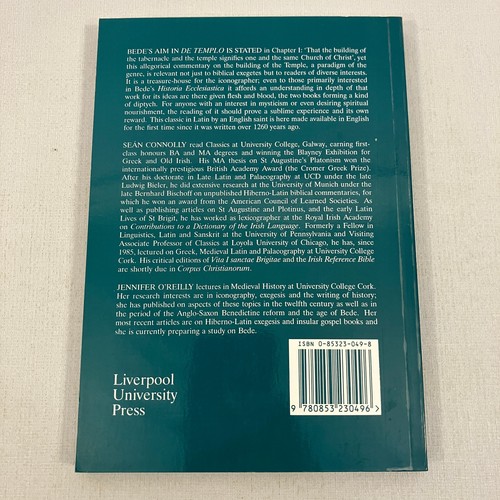 Bede On the Temple Translated Texts for Historians 1995 TPB Connolly & O'Reilly - Picture 2 of 8