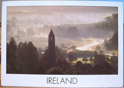 Irish PC GLENDALOUGH Round Tower Wicklow Insight Ireland Peter Zöller Zoller 4x6