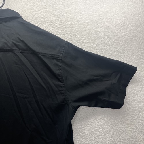 Carhartt Hemd Herren Large Schwarz Kurzarm Knopfleiste Workwear Professional Fit - Bild 14 von 17