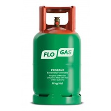 FloGas 6Kg Propane BBQ & Patio Gas Bottle (Refill or Complete Bottle Available)