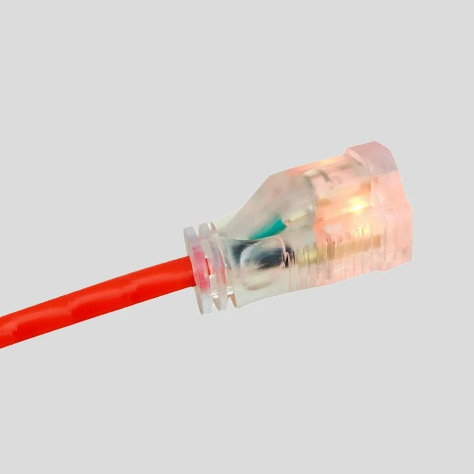 KMC 16AWG Power Outdoor Extension Cord with Night Light 2 Pack - 10 Feet 16/3 - Image 2 of 4