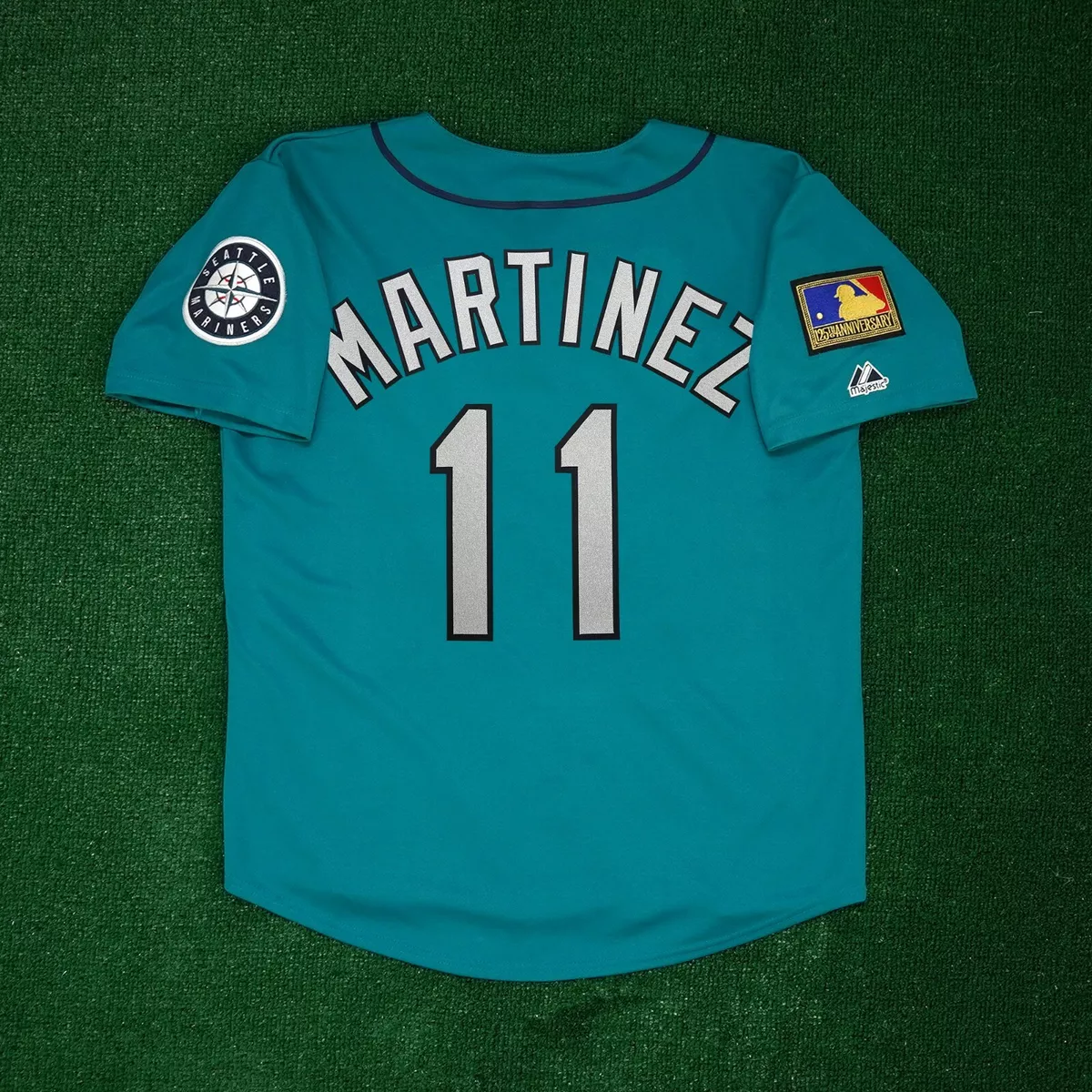 Edgar Martinez 1994 Seattle Mariners 125th Anniv. Alt Teal Jersey  Men's (S-3XL)