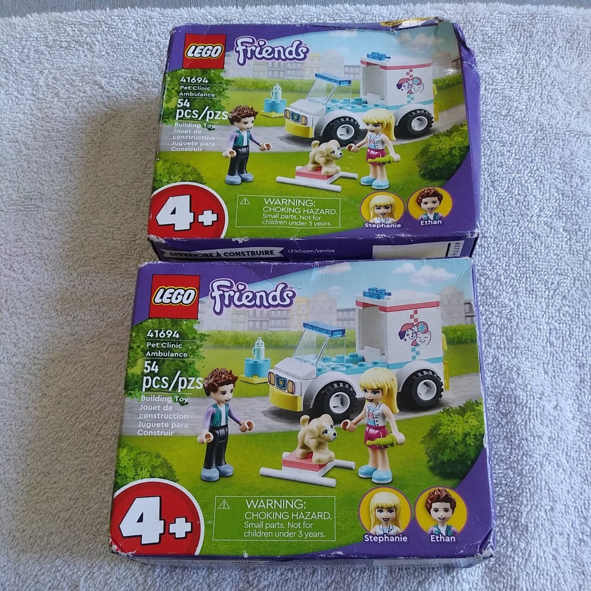 Lot of Lego Friends 41694 Pet Clinic Ambulance NEW SEALED Stephanie  Ethan