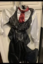 Incharacter midnight vampire cape vest designer costume kid Size 6