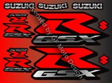 Suzuki GSX-R 600 750 1000 stickers 17x23cm sheet 11 stickers Decals GSXR /204