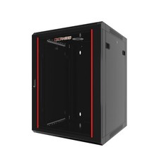 15U Wall Mount Server Rack Network Cabinet Locking Glass Door Av Data Enclosure