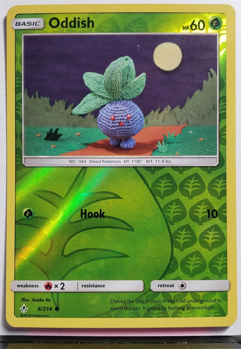REVERSE HOLO Oddish 6/214 NM - Asako Ito Crocheted