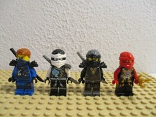 (D2-2/12) Lego Ninjago 4 Figuren Kai Zane Jay Cole Sammlung