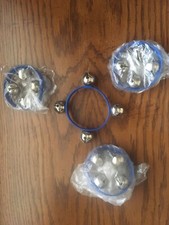 RHYTHMM BAND WRIST/ANKLE BELL  BLUE STRAP 4 BELLS EA.