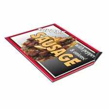 Car Magnet Set of 2 Savory Sausage with Peppers and Onions Restaurant Cafe B