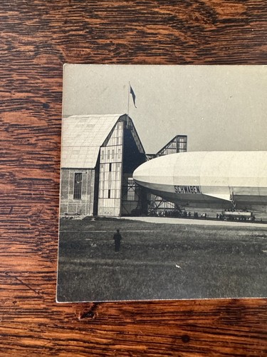 Vintage Zeppelin Luftschiff Blimp Schwaben Baden Baden Real Photo Postcard RPPC - Picture 2 of 8