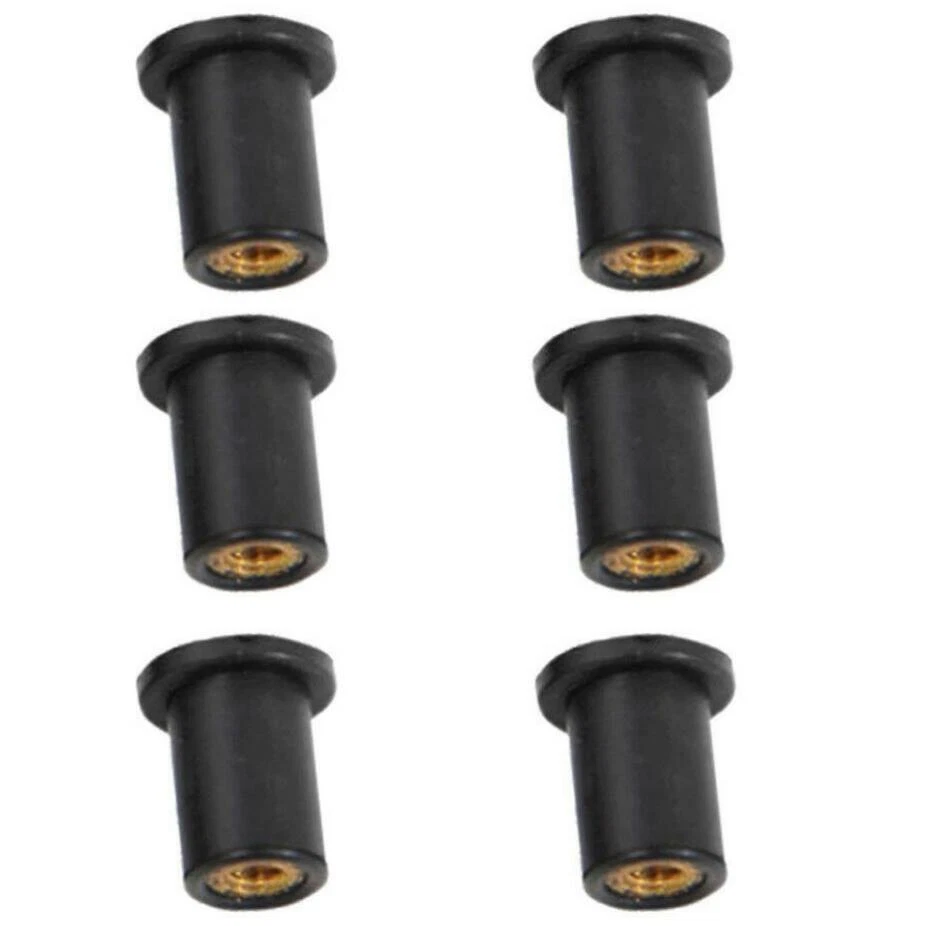 Carenado universal para parabrisas tuerca de goma M6 ATV motocicleta M6 tuercas de pozo de 6 mm Foto 4 de 4