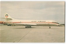 Postcard Airline LAN-CHILE Sud Caravelle 6R CC10.
