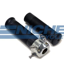 Dual Cable Pull Throttle Assembly 7/8" Jackhammer Grips Stop Adjustment