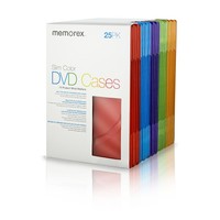 Memorex Cool Color Slim Dvd Storage Cases 25pk Memorex Cool Color Slim Dvd Storage Cases 25pk