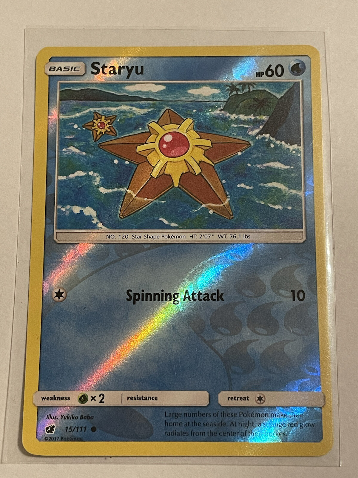 Pokemon STARYU 15/111 - Crimson Invasion Rev Holo