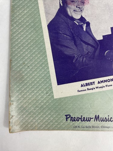 Vintage Sheet Music: Swanee River Boogie Albert Ammons By M Young 1947 - Picture 2 of 14