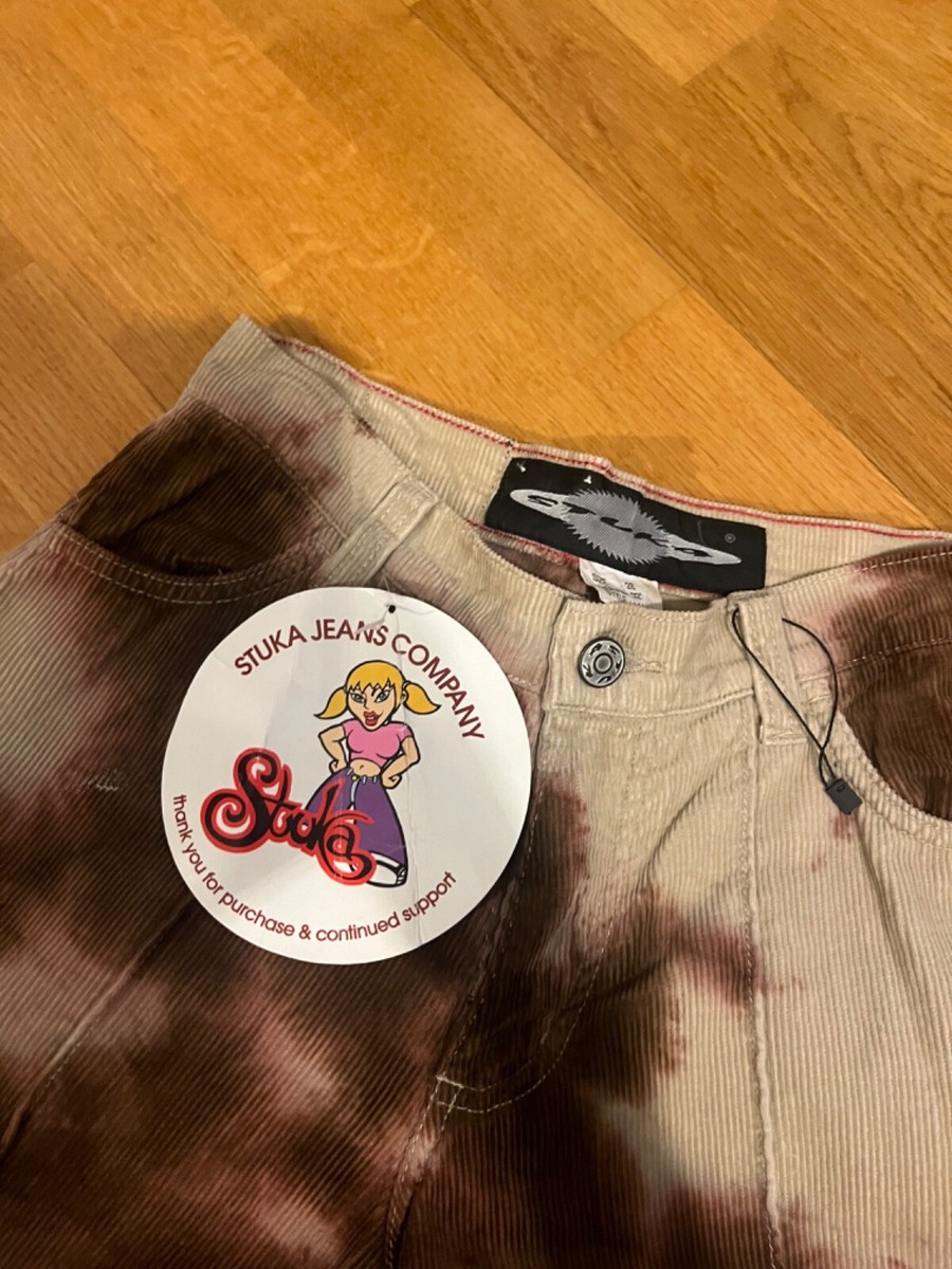 Rare Grail Deadstock Vintage Stuka Jnco corduroy japan pants tie