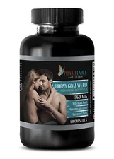 HORNY GOAT WEED w/ Tongkat , Muira Puama, Saw Palmetto, Dopa 1 Bot 60 Caps
