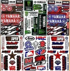 HRC Stickers Sheet for Yamaha Motorcycle Vinyl Emblem Decals Racing Bike 6Pcs