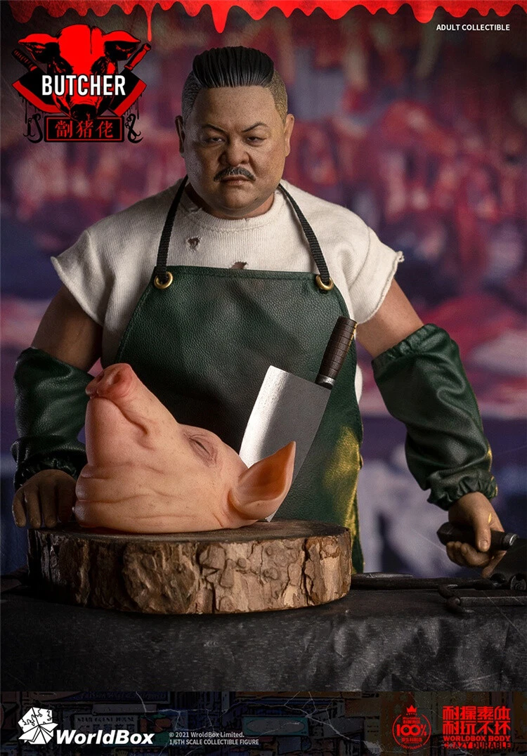 WorldBox AT Butcher  HK Gangster Butcher Suet Lam Action Figure Doll