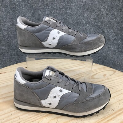 Saucony Shoes Youth M Jazz Original Sneakers Gray Leather