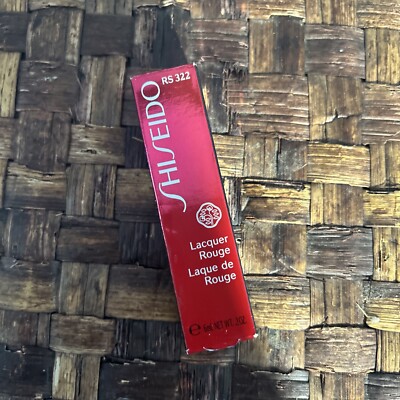 Shiseido Lacquer Rouge Lip Gloss RS 322 0.20oz New/Box