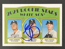 ZACK BURDI Signed 2021 Topps Heritage Baseball Card #208 Chicago White Sox AUTO