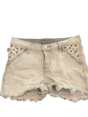 Rock And Republic Women s  Pixie Gray  armor  Cut Off Shorts Size 2
