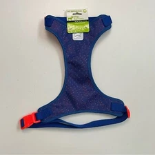 Pet Supplies Plus Harness Dog Reflective Adjustable Up To 75 lb Blue Orange New