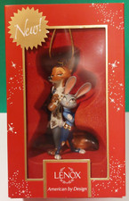 LENOX ZOOTOPIA Nick Fox and Judy Rabbit -- Disney Ornament -- 2018 -- NEW in BOX