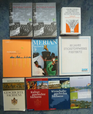 Geschichte Sachsen, div. Titel: Friedliche Revolution, Wirtschaftsgeschichte etc